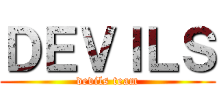 ＤＥＶＩＬＳ (devils team)
