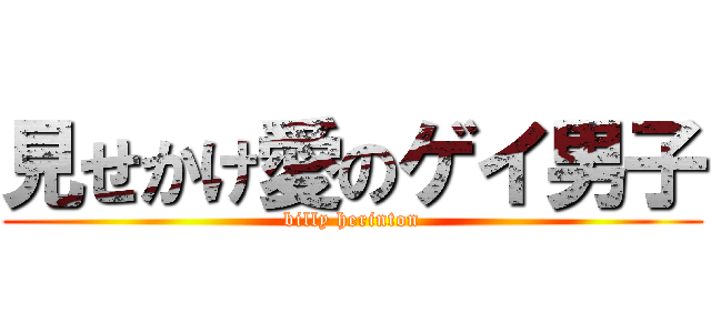 見せかけ愛のゲイ男子 (billy herinton)