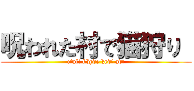 呪われた村で猫狩り  (cinli köyde kedi avı)