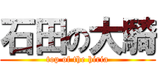 石田の大騎 (top of the hiria)