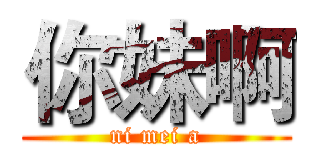 你妹啊 (ni mei a)