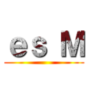 ｅｓ Ｍ ()