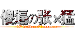 傻逼の张×猛 (2B is ZhangChengmeng)