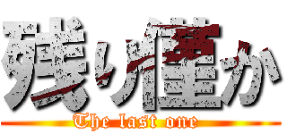 残り僅か (The last one )