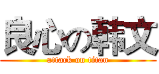良心の韩文 (attack on titan)