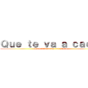 Ｑｕｅ ｔｅ ｖａ ａ ｃａｅｒ！ (Historia de un buzo del ejército)