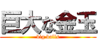 巨大な金玉 (big balls)
