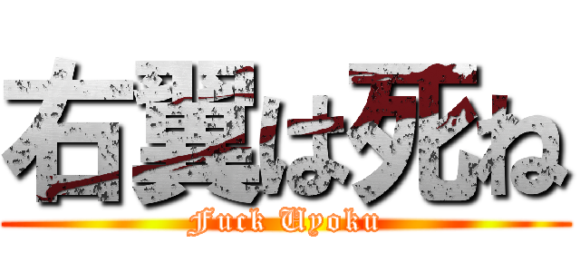 右翼は死ね (Fuck Uyoku)