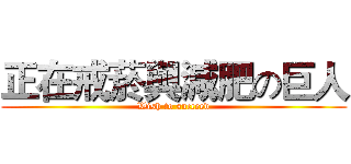 正在戒菸與減肥の巨人 (Wish to succeed)