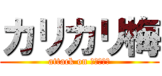 カリカリ梅 (attack on カリカリ梅)