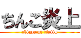 ちんこ炎上 (ablaze of tintin)