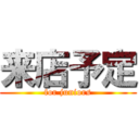 来店予定 (for juniors)