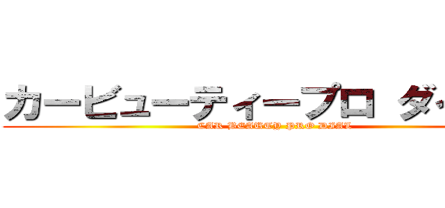 カービューティープロ ダイアル (CAR BEAUTY PRO DIAL)