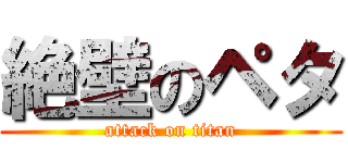 絶壁のペタ (attack on titan)