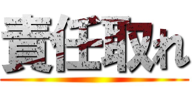 責任取れ ()