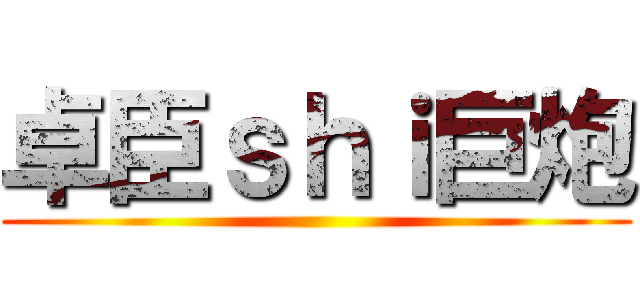 卓臣ｓｈｉ巨炮 ()