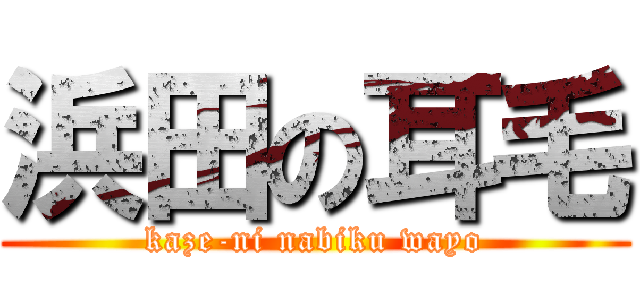 浜田の耳毛 (kaze-ni nabiku wayo)