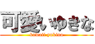 可愛いゆきな (kawaii yukina)