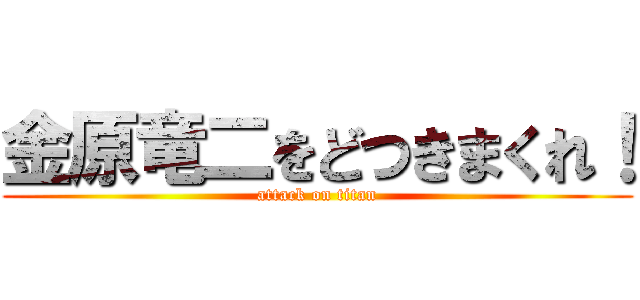 金原竜二をどつきまくれ！ (attack on titan)