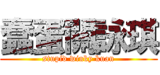 蠢蛋關詠琪 (stupid winky kuan)
