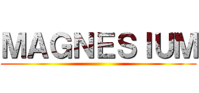 ＭＡＧＮＥＳＩＵＭ ()