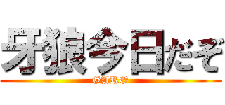 牙狼今日だぞ (GARO)