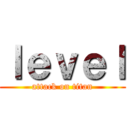 ｌｅｖｅｌ (attack on titan)