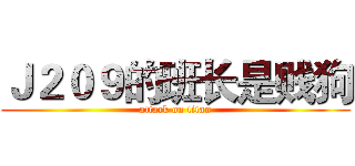Ｊ２０９的班长是贱狗 (attack on titan)