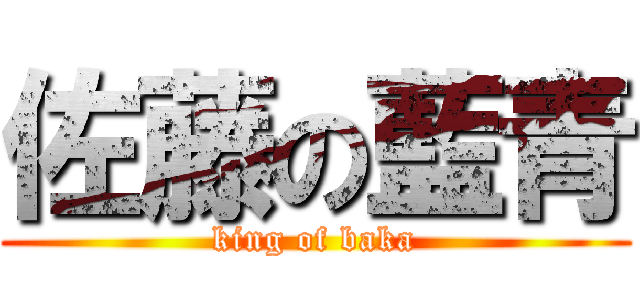 佐藤の藍青 (king of baka)
