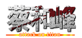 蔡和峰 (attack on titan)