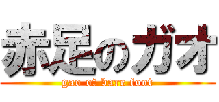 赤足のガオ (gao of bare foot)