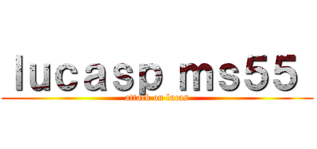 ｌｕｃａｓｐ ｍｓ５５  (attack on lucas)