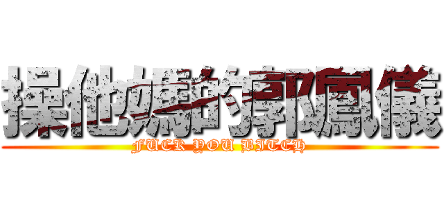 操他媽的郭鳳儀 (FUCK YOU BITCH)