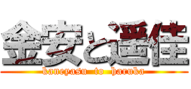 金安と遥佳 (kaneyasu  to  haruka)
