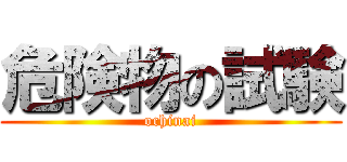 危険物の試験 (ochinai)