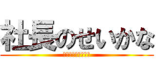 社長のせいかな (いつものことだけど)