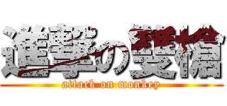 進撃の雙槍 (attack on monkey)