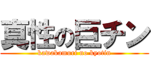 真性の巨チン (kawakamuri no kyotin)