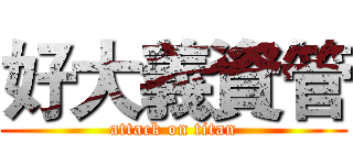 好大義資管 (attack on titan)
