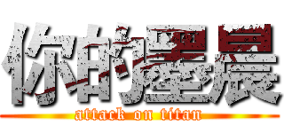 你的墨晨 (attack on titan)