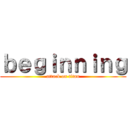 ｂｅｇｉｎｎｉｎｇ (attack on titan)