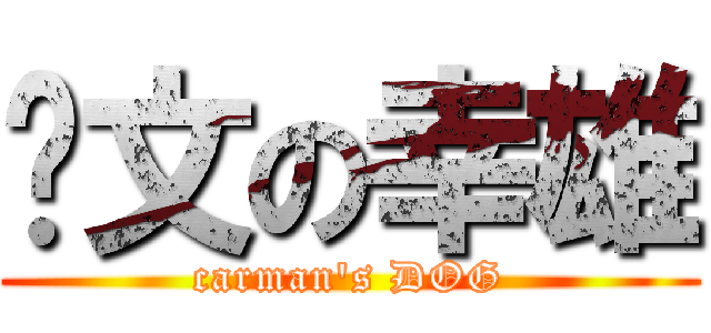 卡文の幸雄 (carman\'s DOG)