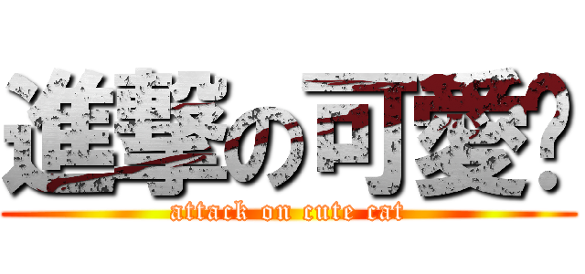 進撃の可愛貓 (attack on cute cat)