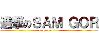 進撃のＳＡＭ ＧＯＲ (attack on titan)