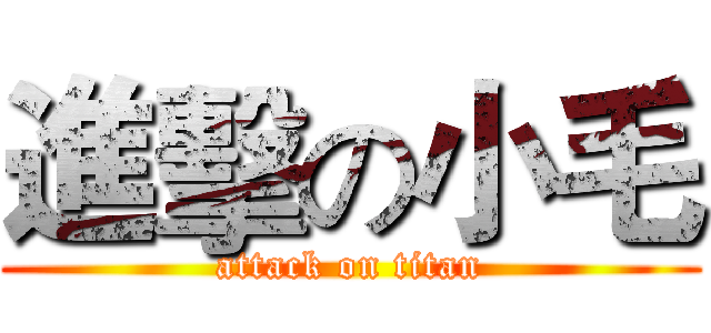 進擊の小毛 (attack on titan)