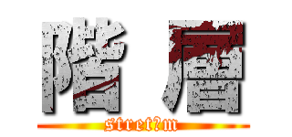 階 層 (stretəm)