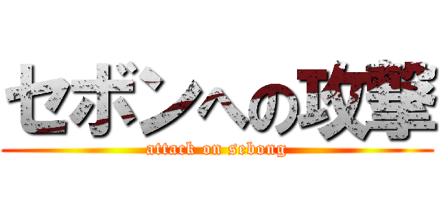 セボンへの攻撃 (attack on sebong)