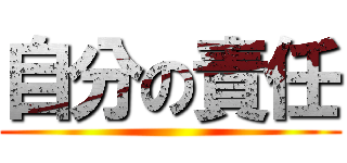 自分の責任 ()