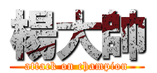 楊大帥 (attack on champion)