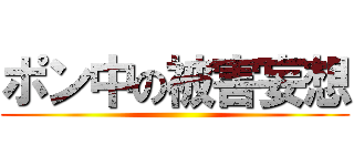 ポン中の被害妄想 ()